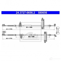 Трос ручника, стояночного тормоза ATE AIBABDN Ford Focus 1 Хэтчбек 1.4 16V 75 л.с. 1998 – 2004 24372706562 580 656