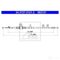 Трос ручника, стояночного тормоза ATE V TGOS Mitsubishi Pajero 4 (V8, V9) Внедорожник 3.2 DI D (V88W. V98W) 160 л.с. 2007 – 2025 24372721212