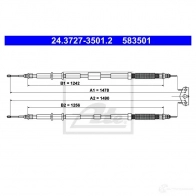 Трос ручника, стояночного тормоза ATE 583 501 24372735012 TS5AE Opel Corsa (E) 5 Хэтчбек