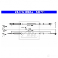 Трос ручника, стояночного тормоза ATE 5 80781 Opel Corsa (D) 4 Хэтчбек 1.2 LPG (L08. L68) 83 л.с. 2011 – 2014 FVJDY 24372707812