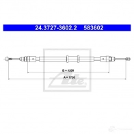 Трос ручника, стояночного тормоза ATE 24372736022 Y0S 87 Renault Master (FV) 3 Фургон 2.3 dCi 100 FWD (FV0A. FV0B. FV0G. FV0K) 101 л.с. 2010 – 2025