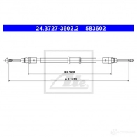 Трос ручника, стояночного тормоза ATE 24372736022 Y0S 87 1438555144
