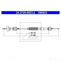 Трос сцепления ATE 590 823 D2XEG5S 24372808232 62165 - Изображение 2