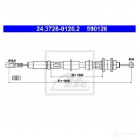 Трос сцепления ATE 4Z82UX 62080 5901 26 24372801262