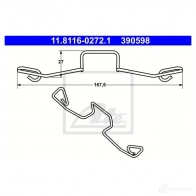 Пружина тормозного суппорта ATE 7PR4WI9 11811602721 39 0598 55451 - Изображение 2