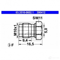 Болт крепления ATE 54408 M05175 3904 12 03351606021 - Изображение 6