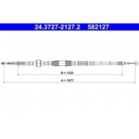 Тросик, cтояночный тормоз ATE Mitsubishi Outlander 2 (CW) Кроссовер 2.4 (CW5W) 170 л.с. 2006 – 2012 24.3727-2127.2 MD OG04E