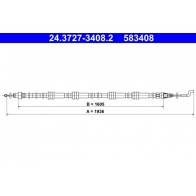 Тросик, cтояночный тормоз ATE 24.3727-3408.2 Volkswagen Transporter (T5) 5 Автобус M4 NS30J