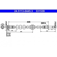 Тормозной шланг ATE Audi A7 (4GA, F) 1 Спортбек 2.0 Tfsi 252 л.с. 2014 – 2018 24.5113-0445.3 1M 7TMP7