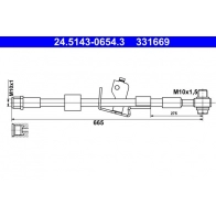 Тормозной шланг ATE Opel Astra (J) 4 Хэтчбек 1.4 LPG (68) 140 л.с. 2012 – 2015 24.5143-0654.3 G 22QHU