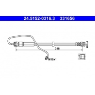 Тормозной шланг ATE Audi A4 Allroad 24.5152-0316.3 01M15 N