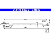 Тормозной шланг ATE NPMI IFE Audi A1 (8X1, K) 1 Хэтчбек 1.0 Tfsi 95 л.с. 2015 – 2018 24.5176-0233.3