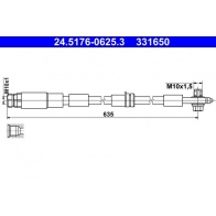 Тормозной шланг ATE DNVH4 NA 24.5176-0625.3 Volkswagen Polo (AW1, BZ1) 6 Хэтчбек 1.6 TDI 95 л.с. 2017 – 2024