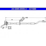 Тормозной шланг ATE Hyundai ix35 (LM, EL) 1 Кроссовер GFFC Y 24.5265-0555.3