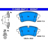 Тормозные колодки дисковые ATE 13.0460-2647.2 Audi A5 (F57) 2 Кабриолет 40 TDI 190 л.с. 2016 – 2024 NP3WP TG