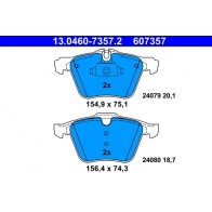 Тормозные колодки дисковые ATE 13.0460-7357.2 B6FJ 83 1439857634