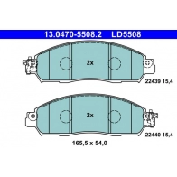 Тормозные колодки дисковые ATE 8 3JASS 1439857660 13.0470-5508.2