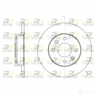 Тормозной диск ROADHOUSE QR4T9A DSX 606700 6067.00 1460528 - Изображение 4