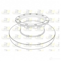 Тормозной диск ROADHOUSE 1196.1 0 Audi TT (8J) 2 2006 – 2014 NSX1196.10 NSX119610