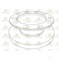 Тормозной диск ROADHOUSE NSX119810 NSX1198.10 Audi TT (8J) 2 2006 – 2014 11 98.10