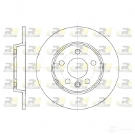 Тормозной диск ROADHOUSE MGUY8 Volkswagen Transporter (T4) 4 Автобус 2.4 D Syncro 78 л.с. 1992 – 1998 DSX655 800 6558.00