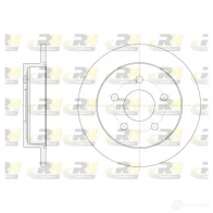 Тормозной диск ROADHOUSE DSX6719 00 1461788 4R2OT 6719.00