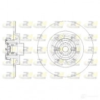 Тормозной диск ROADHOUSE DSX61591 20 61591.20 1ID4ZT 1461203