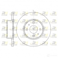 Тормозной диск ROADHOUSE RG06IS D SX618200 6182.00 Fiat Linea