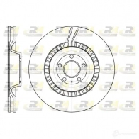 Тормозной диск ROADHOUSE DTAP26 D SX6123810 Audi A8 (D3) 2 Седан 5.2 S8 Quattro 441 л.с. 2006 – 2010 61238.10