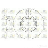 Тормозной диск ROADHOUSE 5P2A32 D SX623411 6234.11 1461324