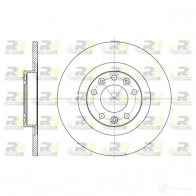 Тормозной диск ROADHOUSE Citroen SpaceTourer 1 (V) Минивэн 2.0 BlueHDi 180 178 л.с. 2016 – 2024 YO2LD DSX615570 0 61557.00