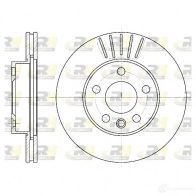 Тормозной диск ROADHOUSE DSX65511 0 ZI86MM 6551.10 Volkswagen Transporter (T4) 4 Автобус 2.4 D Syncro 78 л.с. 1992 – 1998