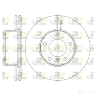 Тормозной диск ROADHOUSE Mercedes G-Class (W463) 2 Внедорожник 3.0 G 350 CDI (4606) 224 л.с. 2009 – 2011 DSX611611 0 61161.10 HOGJO