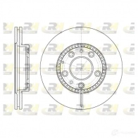 Тормозной диск ROADHOUSE DSX67 6710 W4WHS7O Mazda 626 (GW) 5 Универсал 2.0 Turbo DI 101 л.с. 1998 – 2002 6767.10