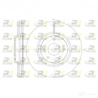 Тормозной диск ROADHOUSE 0XYBK1 DS X6146210 61462.10 Hyundai ix55 (EN) 1 Кроссовер 3.8 V6 264 л.с. 2011 – 2025