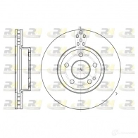 Тормозной диск ROADHOUSE Mercedes V-Class (W447) 2 Минивэн 2.1 V 200 CDI / d (4411. 4413. 4415) 136 л.с. 2014 – 2025 G4SROKW 6679.10 DSX 667910
