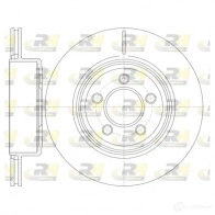 Тормозной диск ROADHOUSE 61270.10 DSX6 127010 35GSDK4 Chrysler 300 3 (LD) Седан 3.6 296 л.с. 2011 – 2025