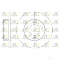 Тормозной диск ROADHOUSE AZOUS 1461077 61475.10 DSX6147 510