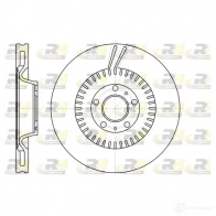 Тормозной диск ROADHOUSE 69JB1 61154.10 Audi A6 (C6) 3 Универсал DS X6115410