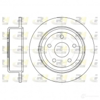 Тормозной диск ROADHOUSE 1460961 61368.00 4LKQK9X DS X6136800