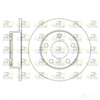 Тормозной диск ROADHOUSE Audi A8 (D2) 1 1994 – 2002 6124.00 BFZO6 DS X612400