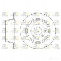 Тормозной диск ROADHOUSE 0CXKF 6207.00 D SX620700 Opel Astra (F) 1 Универсал 2.0 i 16V (F08. C05) 150 л.с. 1993 – 1998