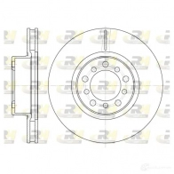 Тормозной диск ROADHOUSE Mercedes S-Class (W126) 1 1 560 SE, SEL 279 л.с. 1987 – 1991 7G8PQZ DSX63 4510 6345.10