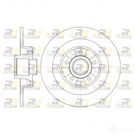 Тормозной диск ROADHOUSE 4KC49BL 6999.00 Renault Espace (JK0) 4 Минивэн 3.5 V6 (JK00. JK0F. JK0P. JK0S. JK0W) 241 л.с. 2002 – 2025 DSX6999 00