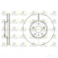 Тормозной диск ROADHOUSE D SX6160510 M7TGKDI Ford Mondeo 5 (CNG, CE) Хэтчбек 2.0 TDCi 180 л.с. 2014 – 2024 61605.10