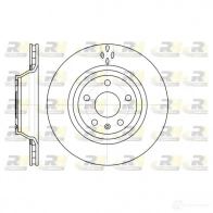 Тормозной диск ROADHOUSE DSX61281 10 Audi TT (8J3) 2 Купе 2.5 Rs Quattro 360 л.с. 2011 – 2014 RQ205JB 61281.10