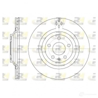 Тормозной диск ROADHOUSE DS X697010 6970.10 EEL3KMY Audi A6 (C6) 3 Универсал
