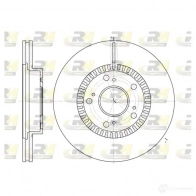Тормозной диск ROADHOUSE 6962.10 Honda CR-V 2 (RD) Кроссовер 2.2 CTDi (RD9) 140 л.с. 2005 – 2006 DSX 696210 21S0QM