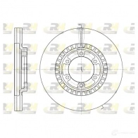 Тормозной диск ROADHOUSE D SX666910 Hyundai i30 (FD) 1 2007 – 2012 MW99NXW 6669.10