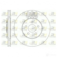 Тормозной диск ROADHOUSE RHBW2AK 61361.10 Chrysler Sebring 2 (JR) Кабриолет 2.4 Turbo 223 л.с. 2001 – 2007 D SX6136110